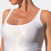 Shiny Lux Tank Top White